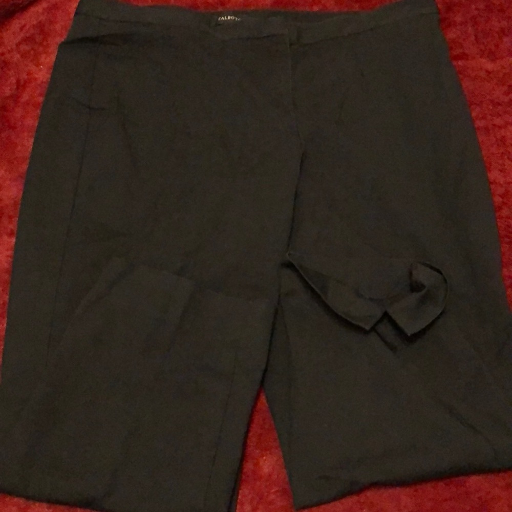 Talbots curvy fit navy ankle pant with stretch